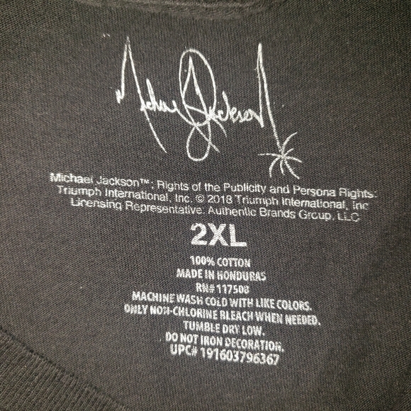 MICHAEL JACKSON Black T Shirt Size 2XL - Picture 4 of 5